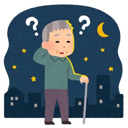 徘徊する人